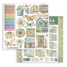 Stamperia Daisy Art Collection - 12” x 12” Pad - 10 Double Faced Sheets