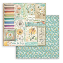 Stamperia Daisy Art Collection - 12” x 12” Pad - 10 Double Faced Sheets