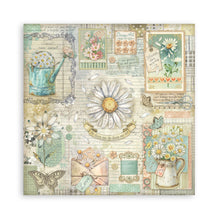 Stamperia Daisy Art Collection - 12” x 12” Pad - 10 Double Faced Sheets