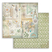 Stamperia Daisy Art Collection - 12” x 12” Pad - 10 Double Faced Sheets