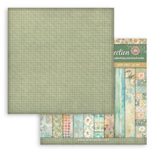 Stamperia Daisy Art Collection - 12” x 12” Pad - 10 Background Double Faced Sheets