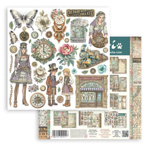 Stamperia - Gardens of Time Collection - 12” x 12” Pad - 10 Double Faced Sheets