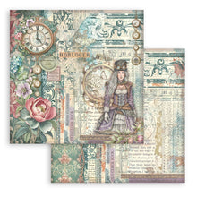 Stamperia - Gardens of Time Collection - 12” x 12” Pad - 10 Double Faced Sheets