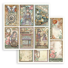Stamperia - Gardens of Time Collection - 12” x 12” Pad - 10 Double Faced Sheets