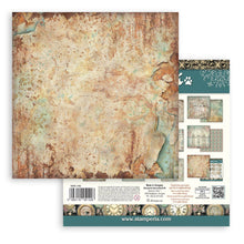 Stamperia - Gardens of Time Collection - 12” x 12” Pad - 10 Background Double Faced Sheets
