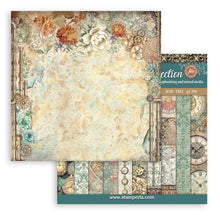 Stamperia - Gardens of Time Collection - 12” x 12” Pad - 10 Background Double Faced Sheets
