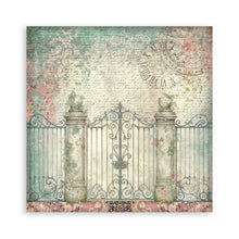 Stamperia - Gardens of Time Collection - 12” x 12” Pad - 10 Background Double Faced Sheets