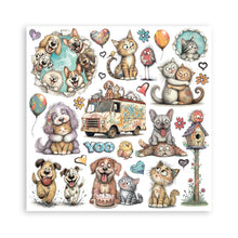 Stamperia Furry Friends 2 12 × 12" Paper Pad – 10 Double-Sided Sheets