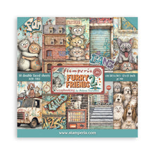 Stamperia Furry Friends 2 12 × 12" Paper Pad – 10 Double-Sided Sheets