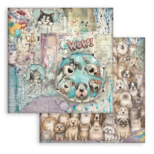 Stamperia Furry Friends 2 12 × 12" Paper Pad – 10 Double-Sided Sheets