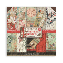 Stamperia Oriental Garden Collection 8" x 8" Paper Pad – 10 Double-Faced Sheets