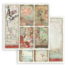 Stamperia Oriental Garden Collection 8" x 8" Paper Pad – 10 Double-Faced Sheets
