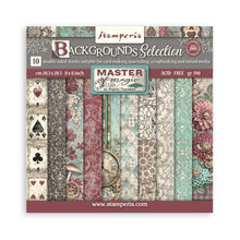 Stamperia Master of Magic Maxi Backgrounds 8” x 8” Pad - 8 double faced sheets - SBBS123