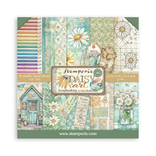 Stamperia Daisy Art Collection 8” x 8” Pad - 10 Double Faced Sheets