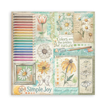 Stamperia Daisy Art Collection 8” x 8” Pad - 10 Double Faced Sheets