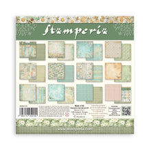 Stamperia Daisy Art Collection 8” x 8” Pad - 10 Backgrounds Double Faced Sheets