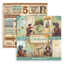 Stamperia - A New Beginning Collection 8” x 8” Pad - 10 Double Faced Sheets