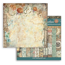 Stamperia - Gardens of Time Collection 8” x 8” Pad - 10 Backgrounds Double Faced Sheets
