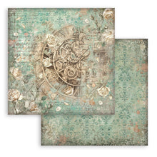 Stamperia - Gardens of Time Collection 8” x 8” Pad - 10 Backgrounds Double Faced Sheets