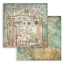 Stamperia - Gardens of Time Collection 8” x 8” Pad - 10 Backgrounds Double Faced Sheets