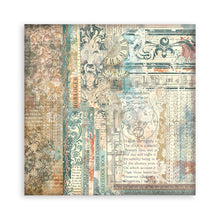 Stamperia - Gardens of Time Collection 8” x 8” Pad - 10 Backgrounds Double Faced Sheets