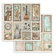 Stamperia Symphony Collection 8" x 8" Paper Pad – 10 Double-Faced Sheets