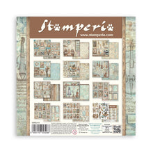 Stamperia Symphony Collection 8" x 8" Paper Pad – 10 Double-Faced Sheets