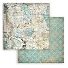 Stamperia Symphony Collection 8" x 8" Paper Pad – 10 Background Double-Faced Sheets