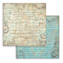 Stamperia Symphony Collection 8" x 8" Paper Pad – 10 Background Double-Faced Sheets