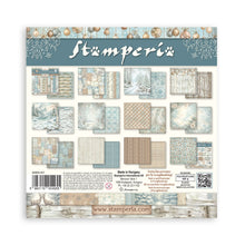 Stamperia - White Christmas - 8" x 8" Paper Pad – 10 Background Double-Faced Sheets
