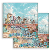 Stamperia Furry Friends 2 – 8 × 8" Paper Pad – 10 Double-Sided Sheets