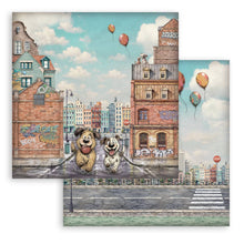 Stamperia Furry Friends 2 – 8 × 8" Paper Pad – 10 Double-Sided Sheets