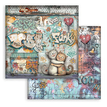 Stamperia Furry Friends 2 – 8 × 8" Paper Pad – 10 Double-Sided Sheets