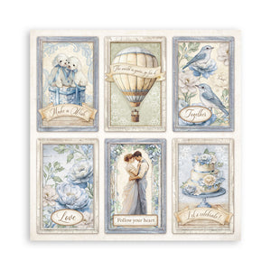 Stamperia Timeless 8” x 8” Pad - 22 single faced sheets - SBBSXB13