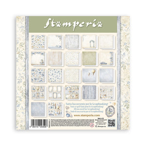Stamperia Timeless 8” x 8” Pad - 22 single faced sheets - SBBSXB13