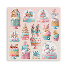 Stamperia Candy Christmas 8” x 8” Pad - 22 single faced sheets - SPSBBSXB15