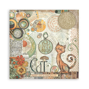 Stamperia Furry Friends Collection 8” x 8” Maxi Pad - 22 single faced sheets