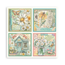 Stamperia Daisy Art Collection 8” x 8” Maxi Pad - 22 single faced sheets