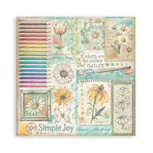 Stamperia Daisy Art Collection 8” x 8” Maxi Pad - 22 single faced sheets