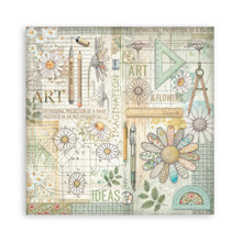 Stamperia Daisy Art Collection 8” x 8” Maxi Pad - 22 single faced sheets