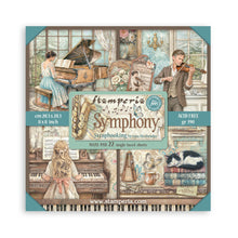 Stamperia Symphony Collection 8" x 8" Maxi Pad – 22 Single-Faced Sheets