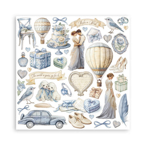 Stamperia Timeless 12” x 12” Pad - 22 single faced sheets - SBBXLB25