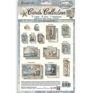Stamperia Silent Sea - Card Pack - 7 Cards, 5 Tags & 1 Bookmark SBCARD29