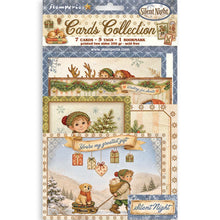 Stamperia - Silent Night - Cards Collection – 7 Cards, 5 Tags & 1 Bookmark