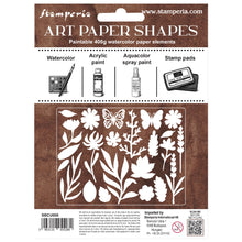 Stamperia Flowers and Poems Collection Art Paper Shapes