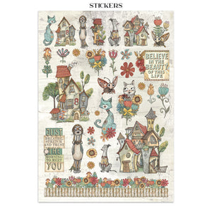 Stamperia Furry Friends Collection - Junk Journal A4