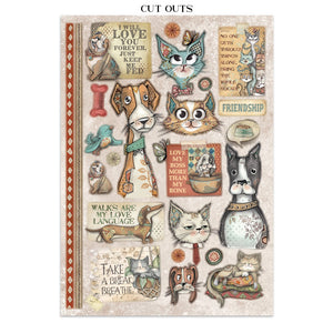 Stamperia Furry Friends Collection - Junk Journal A4