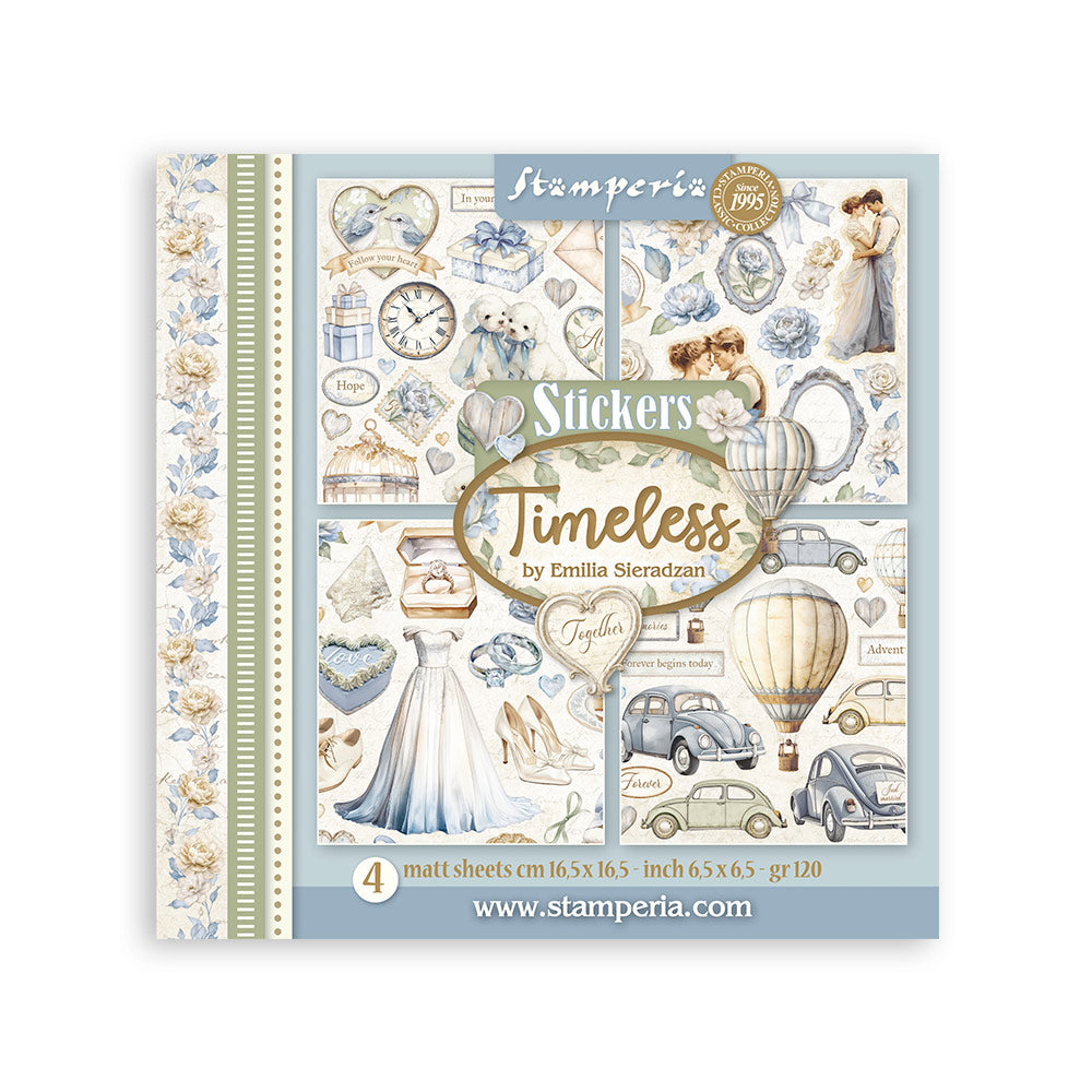 Stamperia Timeless - Stickers 4 Sheets - SBSTK02