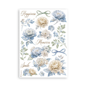 Stamperia Timeless - Washi Pad - 8 Adhesive Washi Sheets - SBW20