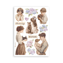 Stamperia Quiet Days Collection - A5 Washi Pad - 8 Adhesive Washi Sheets